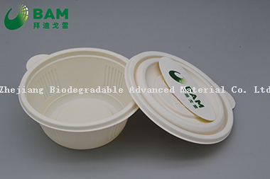 用于水果蔬菜的可降解、全生物降解的一次性可堆肥玉米淀粉食物碗 符合GB/T4806.7标准
